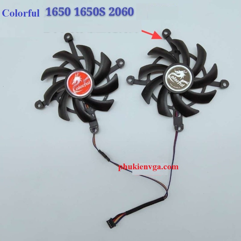 Quạt Colorful GTX1660/1660S 2060/2060S 2 Fan