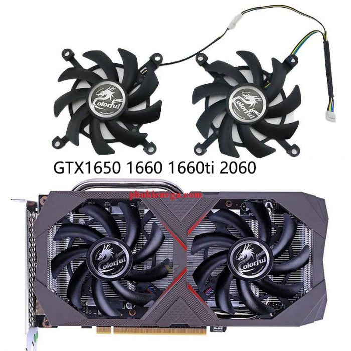 Quạt Colorful GTX 2060 SUPER GTX 16501660 1660ti 2 Fan