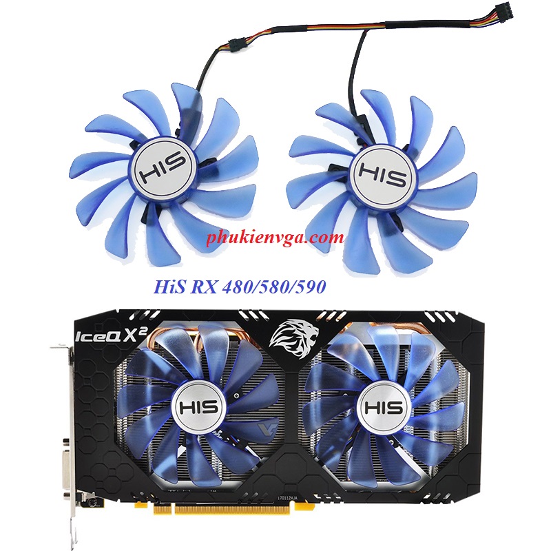 Quạt His RX 580/590 Fan 95mm