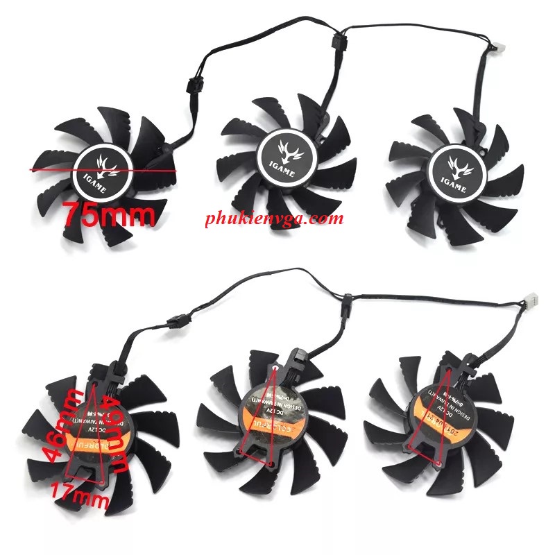 Quạt Colorful Igame GTX 1060/1070/1070ti 3 Fan