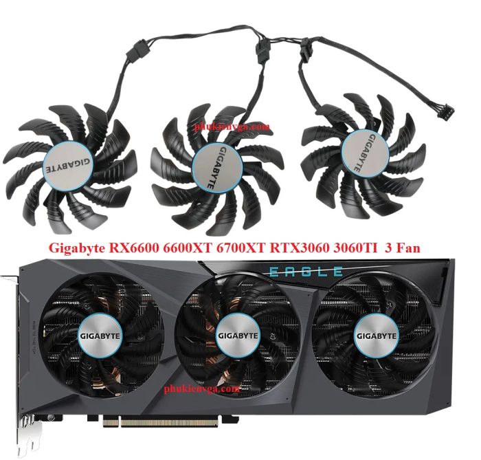 Quạt Gigabyte RX6600 6600XT 6700XT RTX3060 3060TI